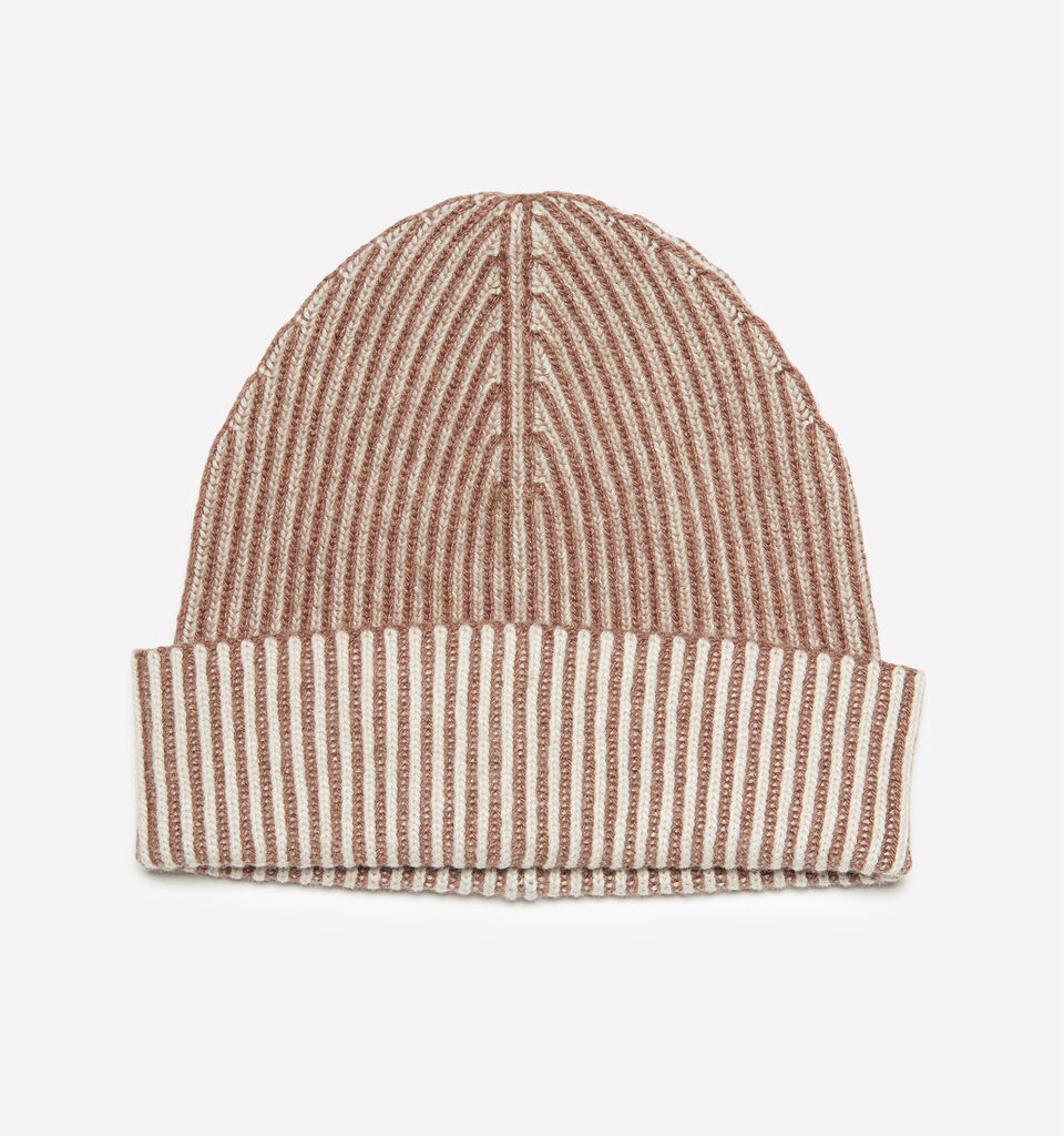 Brown knit hat - null - Brown | Sisley image number 1